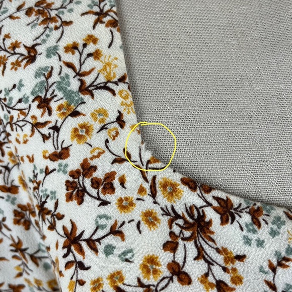 Reformation Jeans Square Neck Floral Tie Waist Dress - Picture 4 of 8